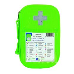 Trousse secours fluo ESPACES VERTS